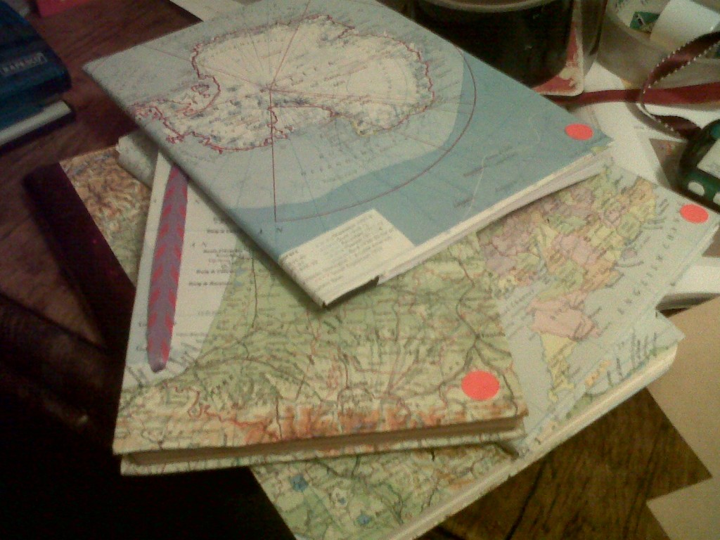 Homemade map journal